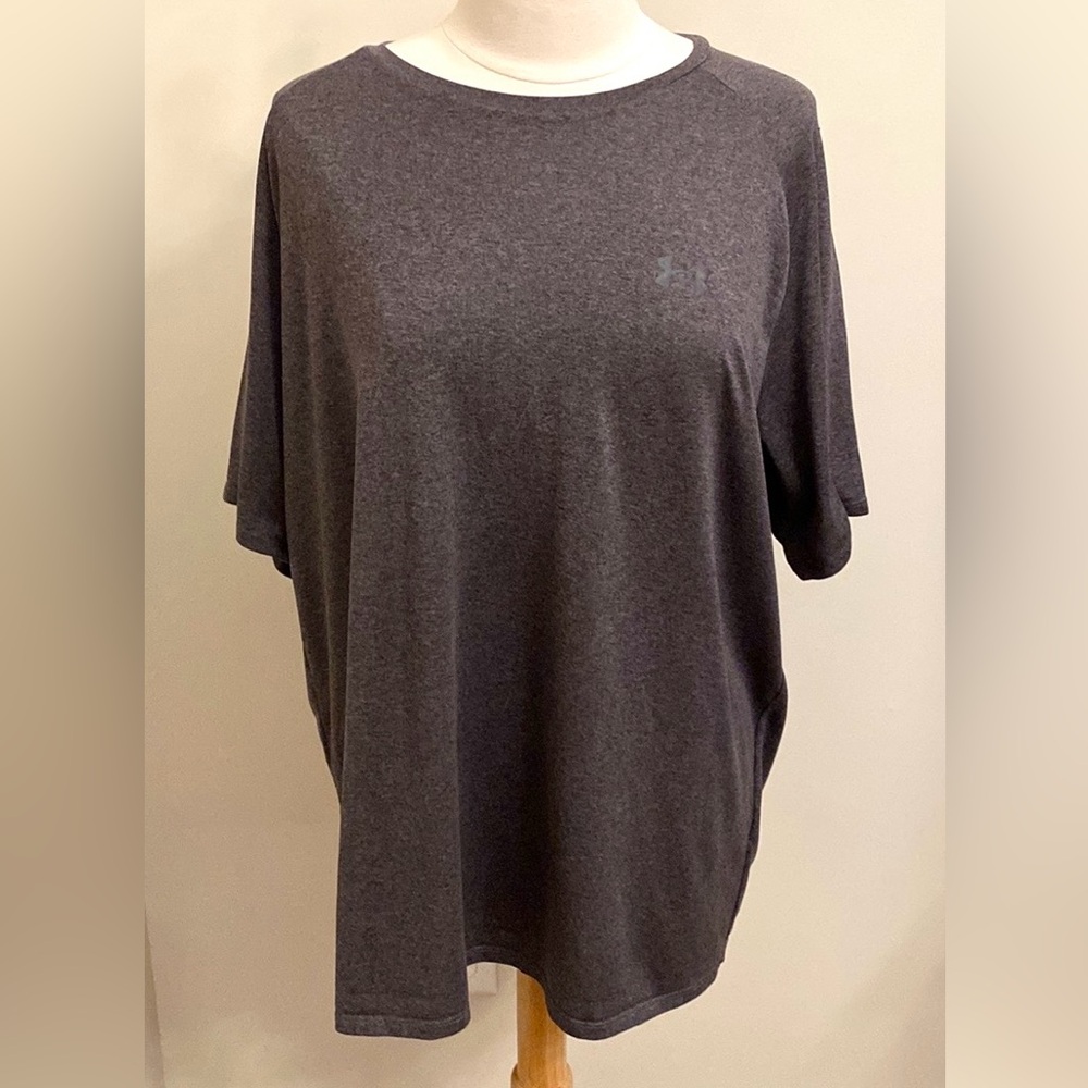 Under Armour The Tech Tee Grey Crew Neck Short Sleeve Casual T-Shirt Size XXL